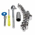 New 40 pieces Car/Motorcycle Socket Set | Original 40 Piece Toolkit Tool kit Combination Socket Ratchet Wrench Set Tool Kit Toolkit Goti Set Ring Spanner Pana Set Screw Driver Bit Set Hand Toolkit Tools Kit Car Bike Cycle Repairing Hand Tool kit Toolkit. 