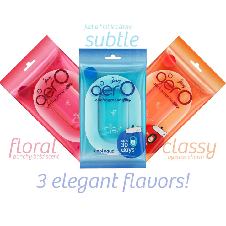 Godrej Aer O | Hanging Car Air Freshener | Long-lasting | Car Accessories | Musk After Smoke (7.5g)