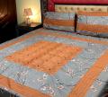 Embroidered Patch Work King Size BedSheet - High Quality - Cotton Double Bedsheet Embroided. 