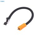 [TL]1 Piece Fine Thread Inflation Hose Adapter 30CM Car Tire Air Inflator Hose M6 Locking Air Chuck With Standard Tire Valve. 