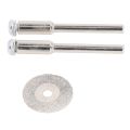 Thin Diamond Cutting Disc with Rod Round Grinding Sanding Wheel for Wood Metal Stone 10PCS Round Grinding Wheel Set. 