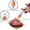 Meat Injector Syringe With 3 Marinade Injector Needles for BBQ Grill Turkey Injector Kit Marinade Flavor Injector.