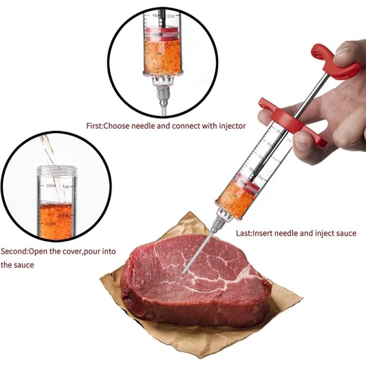 Meat%20Injector%20Syringe%20With%203%20Marinade%20Injector%20Needles%20for%20BBQ%20Grill%20Turkey%20Injector%20Kit%20Marinade%20Flavor%20Injector%20-%20Image%203