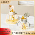 PPSU Toddler Drinking Cup with Straw, Duckbill Sippy Cup, 6+ Months Baby Anti-choke Water Bottle. 