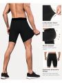 Skin Tight Half Pant For Men Women Black: Skin-Tight Half Pants Suitable For Both Men And Women, Perfect For Various Sports Activities Or Casual Wear..