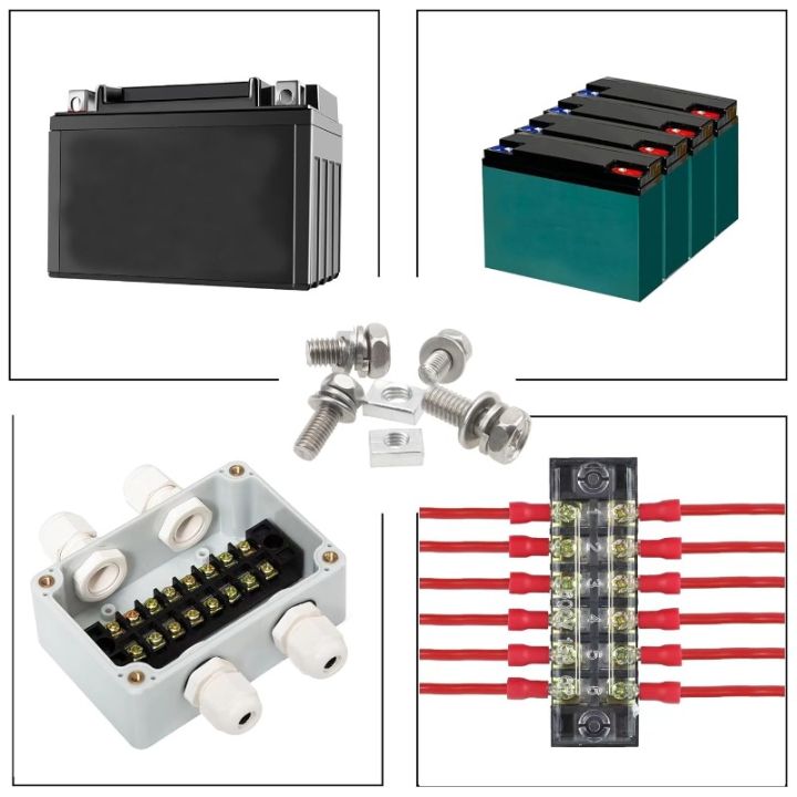 64Pcs/box%20Stainless%20Steel%20Motorcycle%20Battery%20Terminal%20Nut%20Bolt%20Sets%20M5x10/14%20M6x12/16%20Square%20Nut%20Screw%20Kit%20for%20ATV%20Bike%20Scooter%20-%20Image%205