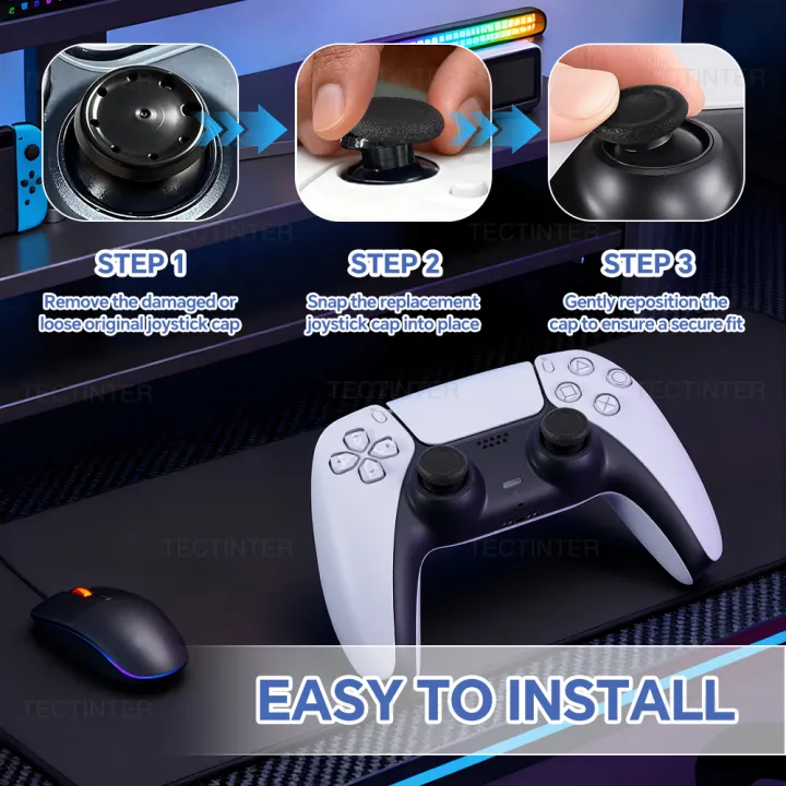 Plastic%20Non-slip%20Thumb%20Grip%20Caps,Wearproof%20Joystick%20Covers%20for%20PS4%20PS5%20Controller,Game%20Repair%20Spare%20Accessories%20-%20Image%204