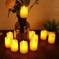 Plastic Candle Light 2 Pair - 2 Candle Light - Candle Light Light Lamp - Candle LED Light. 
