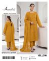 Dhanak 3 Piece Unstitched Suit for Women | Winter Collection. 