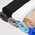 Men's solid color round neck short sleeved T-shirt simple and fashionable pure cotton heavyweight high-quality streetwear. 