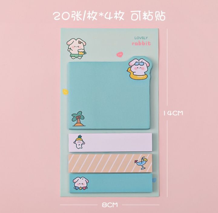 4%20IN%201%20Cute%20Cartoon%20Animal%20Shape%20Creative%20Sticky%20Notes%20Notebook%20Cute%20Note%20paper%20Index%20stickers%20%20office%20school%20-%20Image%202