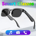New Camera Control Smart Glasses Music Sunglasses Headphones Wireless Bluetooth Call Headset HIFI Audio glasses For Android HT30. 