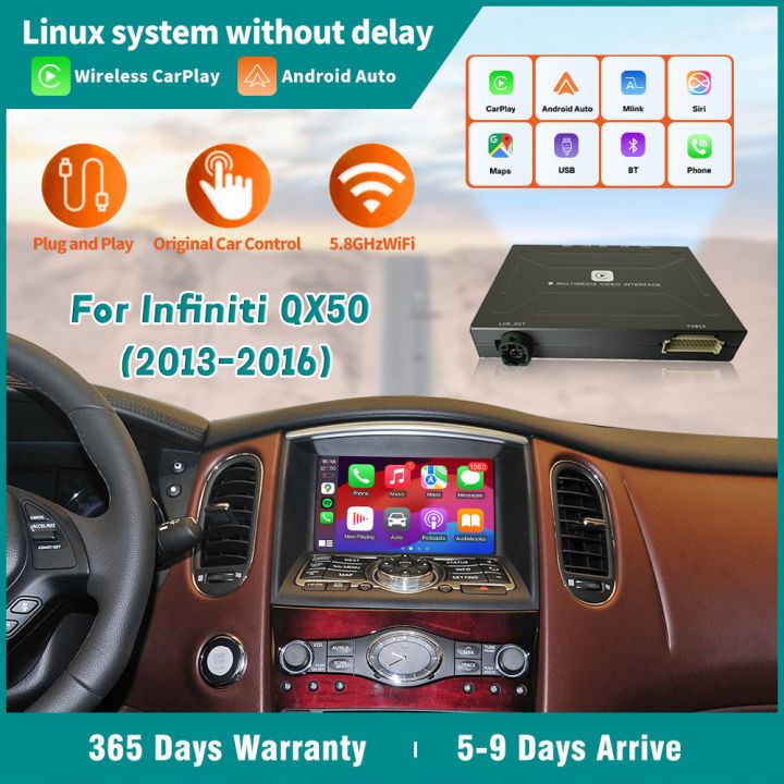 CarPlay For Infiniti QX50 2013-2016 Support Android Auto Airplay Camera Mirrorring Link Navi multimedia Wireless Car play