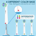 Cross Action Toothbrush Heads Compatible with Oral B Electric Toothbrush, Replacement Brush Head for OralB 1000 100 1500 500 300. 