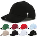 Unisex Side Cross Embroidery Baseball Caps Spring and Autumn Outdoor Adjustable Casual Hats Sunscreen Hat.