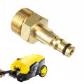 High Pressure Washer Quick Connect Adapter for Karcher K2-K7 Series Brass M22 14MM Fitting Hose Connector Quick Release Adapter. 