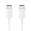 Samsung Original 25W PD C TO Type C Fast Charging Cable Dual Usb Type C Wire Line For Galaxy S21 Ultra S20 Plus S20FE Note 20 Ultra 10, A70, A80,A71,A72,A73,A51,A52,A53,A31,A32,A33,A04 ,A02s. 