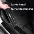 3D Nano Carbon Fiber Car Bumper Door Guard Protection Film 3m Car Door Sill Protector Sticker Black Waterproof Anti Scratch Tape. 