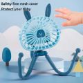 USB Rechargeable Octopus Electric Fan  Stroller Fan Crib Portable Silent Small FanMulti Functional Handheld Mini Octopus Fan. 