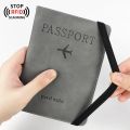RFID Passport Cover PU Waterproof Travel Document Business Bandage Passport Holder Credit ID Card Wallet Multifunction Protector. 