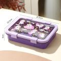 1500ML Cartoon Lunch Box Portable Rectangular Kids Students Office Benton Box Leakproof Food Container Microwave Oven Tableware. 