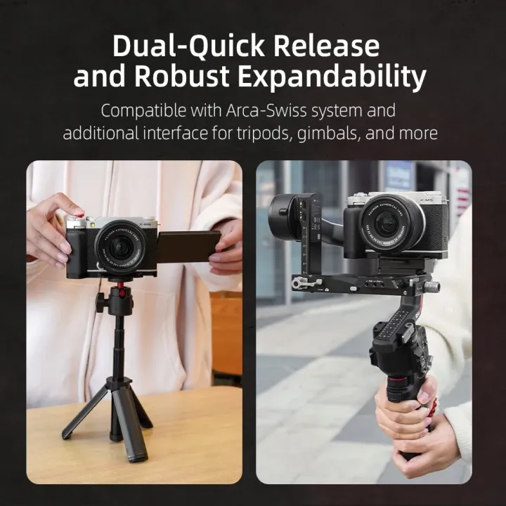 Flymile%20Camera%20Grip/L-Bracket%20For%20FUJIFILM%20X-M5%20Camera%20Aluminum%20Alloy+Wooden%20Grip,Support%20Arca-Swiss%20System%20Extensible%20Adapter%20-%20Image%204