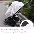Full Coverage Baby Stroller Mosquito Net, Fine Mesh Insect Shield for Complete Summer Protection. 