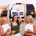 Police Party Decorations Police Car Photo Prop Selfie Banner Policeman Backdrop Banner for Baby Shower Birthday Decorations.
