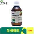 JUAS Sweet Almond Oil - Cold Pressed - 120 ml. 