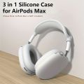 3 in 1 Soft Silicone Skin Protector Headphones Case For Airpods Max Cases Anti Scratch Shockproof Earphone Cover Accessories. 