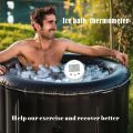 1pc Ice Bath thermometer Cold Plunge IPX7 waterproof multifunction ice bath with countdown exercise timer clock alarm high accur. 