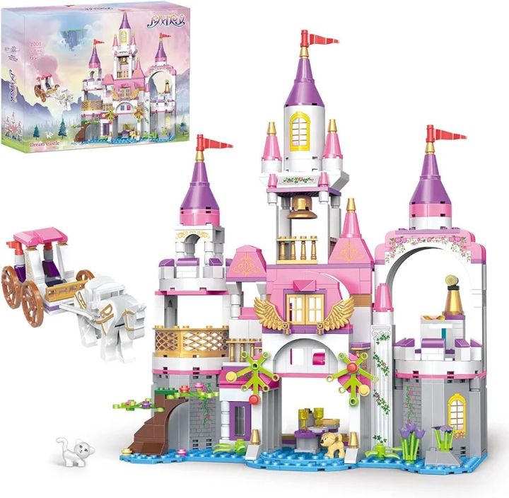 Cogo kids girls 516 pieces Princess toy Fairy Dreams Castle Building blocks Lego bricks Children fun Entertainment and play