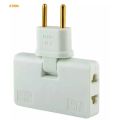 3 In 1 Universal Rotating Wall Socket and | 2 Pin Shoe Male Plug Switch | For Homes Offices. 