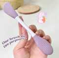 Silicone Double Head Mask Brush, SiliconeFace Wash Brush, Mud Film Special ScraperApplicator, Facial Cleansing Brush, CleaningTool. 