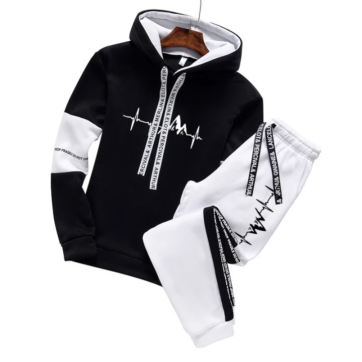 2024%20Mens%20Tracksuit%20Casual%20Classic%20Hooded%20Sweatshirt%20Jogging%20Clothing%20High%20Quality%20Simplicity%20Versatile%20Printing%20Tops%20Pants%20Suit%20-%20Image%203
