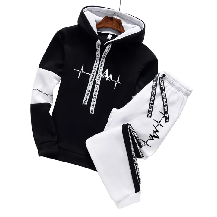 2024%20Mens%20Tracksuit%20Casual%20Classic%20Hooded%20Sweatshirt%20Jogging%20Clothing%20High%20Quality%20Simplicity%20Versatile%20Printing%20Tops%20Pants%20Suit%20-%20Image%203