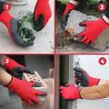 1 Pair High Quality Red Nylon Safety Hand Gloves Protect Your Hand Safely. 