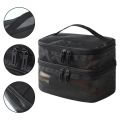 Double Layer Mesh Makeup Bag, Wash Bag, Women's Portable New Large Capacity Storage Bag, Cosmetics Storage Bag. 