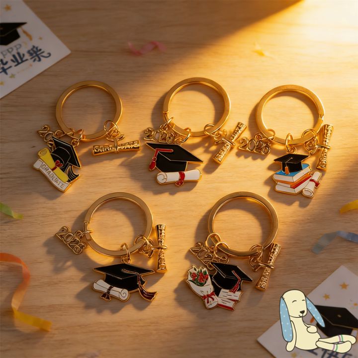 NEW Class of 2026 Keychain Pendant with Graduation Cap Design, Durable ...