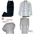 Chef uniform set cooking uniform baking dress black chef coat. 