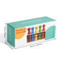 Learning Color Toys Montessori Color Classification Game Wooden Guessing Color Doll Fine Motion. 