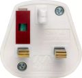 (K). Masterplug Indoor Power 1a Shaver Bathroom Adaptor Fused White - Shadc-mp. 