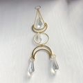 1pc sun catcher moon spiked beads crystal prism outdoor furniture holiday hanging decorations pendants. 