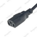 Italy Power Cable Italian 3 Pin Plug to IEC C13 AC Power Extension Cord 1.5m 5ft IMQ Power Cord Rated 10A 250V. 