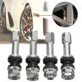 4Pcs TR48e Bolt Screw On Tire Valve Stem For Car Truck Motorcycles Scooters Mopeds Rims Automotive Tire Professional Accessories. 