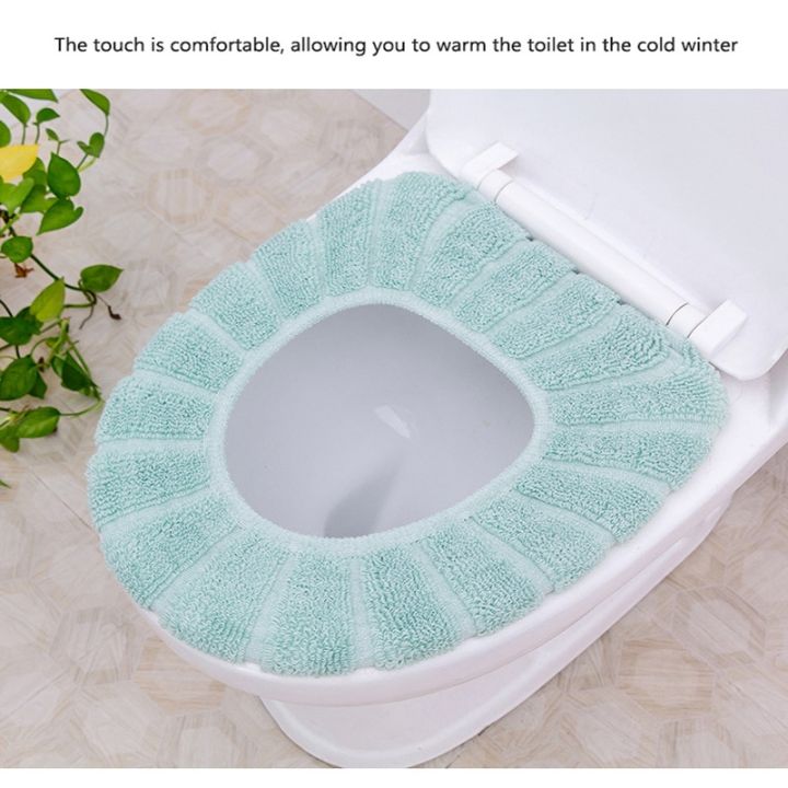 Y Nordic Style Toilet Mat Household Toilet Seat Winter Thickened Toilet Seat Universal Closestool Cushion Washable