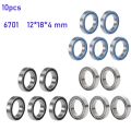 10/100Pc 6701RS 12x18x4 mm ABEC-5 Hobby Electric RC Car Truck 6701 ZZ RS 2RS Ball 6701-2RS Blue Sealed Deep Groove Ball Bearings.