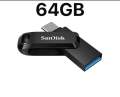 SanDisk Dual Drive Usb3.1 64GB Type-c Memory Stick (128gb 256gb) available Black Pendrive Flash Disk High Speed U Disk Flash drive. 