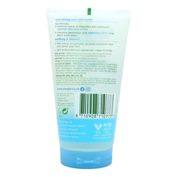 Simple%20Water%20Boost%20Micellar%20Facial%20Gel%20Wash%20150%20ML-For%20Dry%20Skin%20-%20Dehydrated%20Skin%20-%20Sensitive%20Skin%20-%20100%25%20Soap%20Free-Made%20In%20Poland%20-%20Image%204