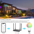 WiFi Smart LED Bulb E27 15W 18W RGB Voice Dimmable Light Ampolleta Parlante Wifi Lamp Work With  Assistant/Home Alexa lightify. 